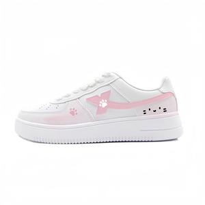 XTEP Кроссовки Air Force One с амортизацией, износостойкие низкие скейтерские женские розово-белые, цвет Pink White