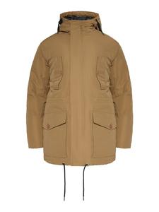 MO Мужская стеганая куртка-анорак верблюжьего цвета