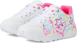 Кроссовки SKECHERS KIDS Uno Lite - My Drip 310391L, White/Neon Multi