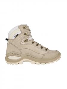 Ботинки женские LOWA Wanderschuhe RENEGADE EVO GTX MID Ws трекинговые на шнуровке, бежевый