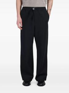 Брюки с пряжками-логотипами AMI Paris, черный