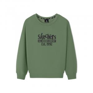 Спортивный свитшот Unisex Skechers, коричневый зеленый