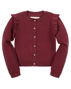 Кардиган Hope & Henry с плиссированными плечами Hope & Henry, Oxblood