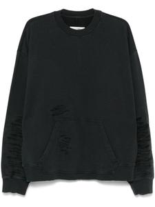 Рваная толстовка MM6 Maison Margiela, серый
