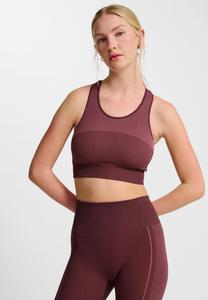 Бюстгальтер Hummel Medium support sports bra, Fudge/Dark Brown