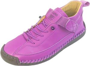 Женские однотонные повседневные ботинки, западные ботильоны на шнуровке, противоскользящая платформа, удобная обувь, универсальные износостойкие ботинки TENVEBLE NATURALLY, Purple