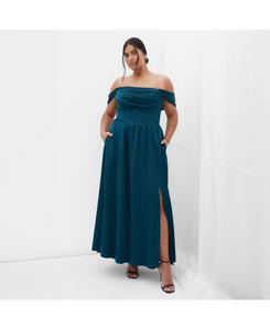 Макси-платье Angel Love больших размеров CITY CHIC, Emerald