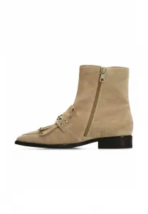 Ботильоны mit nieten в ковбойском/байкерском стиле Manfield, Taupe