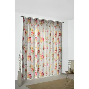 Штора Montrose с многофункциональной лентой, 1 шт. Wirth, красный/желтый