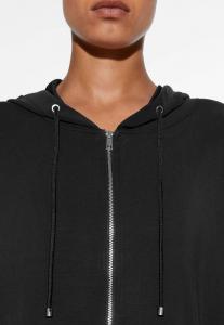 Свитер на молнии Soft Touch Oversized OYSHO, черный