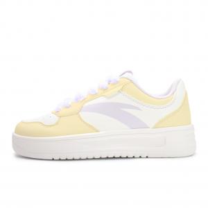 Кроссовки для скейтбординга Life Collection Caramel Taro Paste Slip Resistant Abrasion Resistant низкие женские Lemon ANTA, Lemon