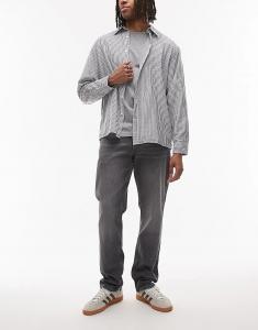 Джинсы Tommy Jeans Ryan узкие, прямого кроя, серого цвета