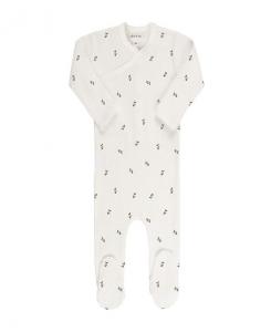 Унисекс хлопковый комбинезон с молнией и резинкой для малышей - Baby Ely's & Co., зеленый