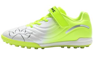 KELME Master 2.0 нескользящая устойчивая к истиранию низкая футбольная обувь white grass green детская