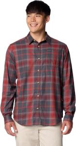 Рубашка Columbia Mens Vapor Ridge III с длинным рукавом, Spice Tartan Ombre