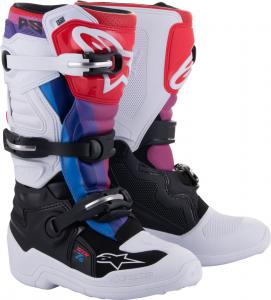 Детские мотокроссовые ботинки Alpinestars tech 7s, White/Black/Red