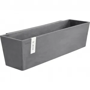 Цветочный горшок ECOPOTS «MANHATTAN L Grey», ШxГxВ: 17,2x17,515 см, серый