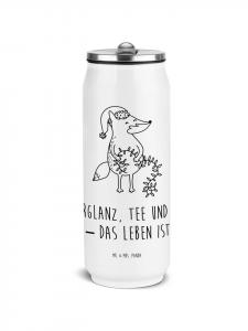 Mr. & Mrs. Panda Рождественский термос с изображением лисы и надписью белого цвета