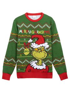 Cerda Рождественский свитер «Гринч» в зеленом цвете