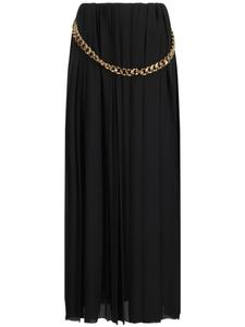 Юбка-плиссе Balenciaga с цепочкой, черный