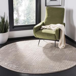 Ковер SAFAVIEH, 201 x 201 см, Meadow Collection IvoryGrey MDW317A в современном абстрактном стиле