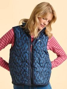 Фрост абстрактный принт реверсивный жилет Brakeburn