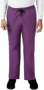 Штаны Carhartt Scrubs C55013 Unisex Force Modern Fit с эластичной талией, Eggplant
