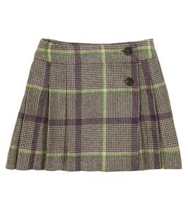 Юбка из шерсти Талисса в клетку Bonpoint, Ec Ficelle