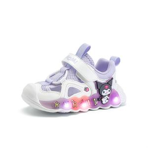 Сандалии KUROMI x Kulomi Breathable Quick Dry Low Top для детей 3–7 лет Sanrio, белый/фиолетовый