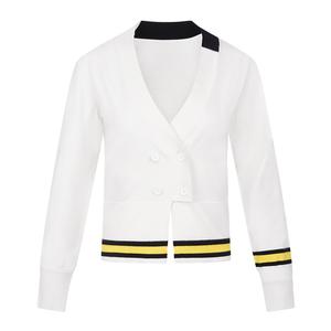 Европейское турне Вязаный свитер Осень-Зима Женский Белый