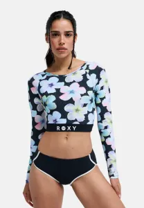 Активная укороченная защитная футболка от солнца Roxy, Anthracite Im Fleur Real