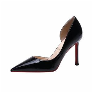 UMEK Тонкие каблуки на шпильке женские - черные, 9 см, цвет Black-9cm