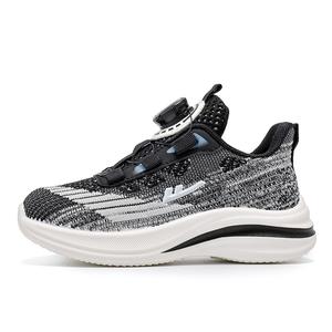 Нескользящие легкие амортизирующие низкие кроссовки для детей WARRIOR, черный/серый/синий