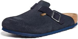 Мужские сабо Birkenstock Boston из вельвета, Midnight