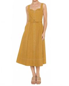 Платье с поясом Cider Sippin' в карамельном цвете Fore Collection, Caramel