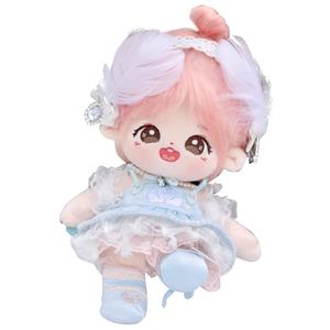 COTTON PLANET Хлопковая кукла со скелетом персиковый цвет лебединое озеро плюшевая кукла высота 20см длина 220мм