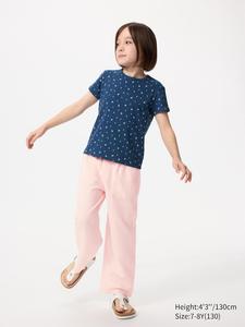 Широкие брюки из смеси льна Uniqlo, 10 pink