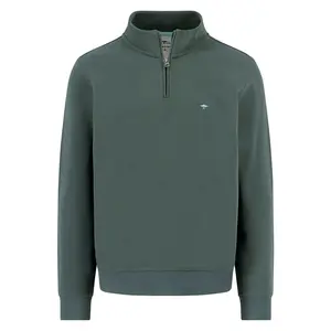Свитер Fynch Hatton 15141351 half zip, зеленый