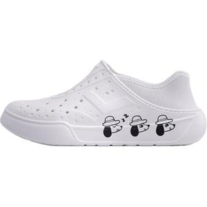 Детские сандалии с низким верхом, устойчивые к истиранию, дышащие Pony, белый/черный