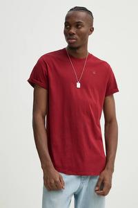 Хлопковая футболка G-Star, бордовый