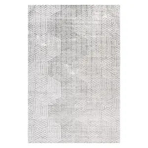 Современный шестиугольный коврик Adeline, пригодный для машинной стирки Nuloom, 153x244 см