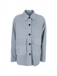 Куртка Kaylee из овечьей кожи с карманами и пуговицами Arma, синий