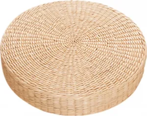 Подушка татами, дышащая, широко используемая, удобная, круглая, плетеная из соломы, напольная подушка ручной работы Bremen