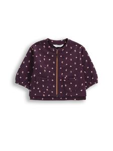 Куртка на молнии без капюшона фиолетового цвета Coccodrillo