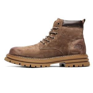 Dounkol Крутые короткие ботинки мартин мужские коричневые, цвет Brown