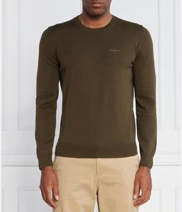 Свитер мужской Aeronautica Militare хлопковый, зеленый