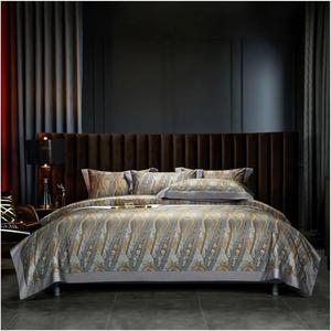 YUSIWOAL Комплект постельного белья винтажный шоколадно-коричневый бохо из египетского хлопка 1000TC