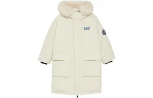 Детская утепленная куртка с капюшоном Lee, хаки
