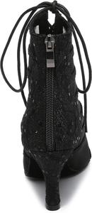 Женские вечерние ботильоны Minishion с открытым носком для танцев