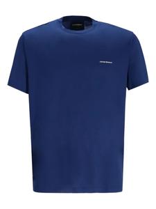 Футболка с круглым вырезом и логотипом Emporio Armani, синий